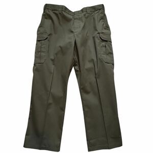NEW FLYING CROSS DUTY PANTS CARGO SZ 44x30 HEMMED GREEN RIPSTOP FX57300
